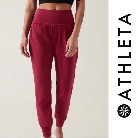Athleta Pants & Jumpsuits Nwt Athleta Salutation Jogger Red Small
